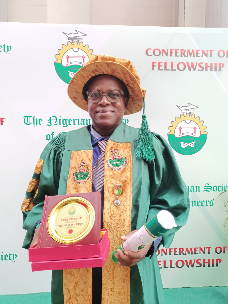 Olori is now Fellow of Nigerian Society of Engineers!